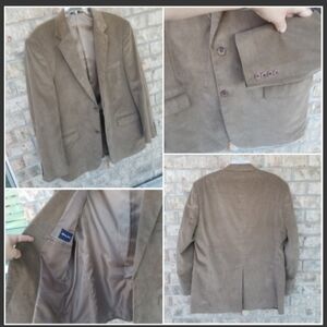 Meeting Street BROWN CORDUROY 2 Button Jacket (Mens 44R) Sport Coat Jacket
